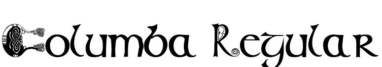 Columba Regular font preview