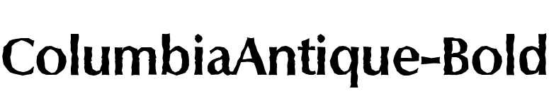 ColumbiaAntique-Bold font preview