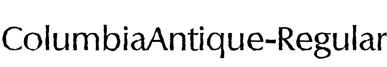 ColumbiaAntique-Regular font preview