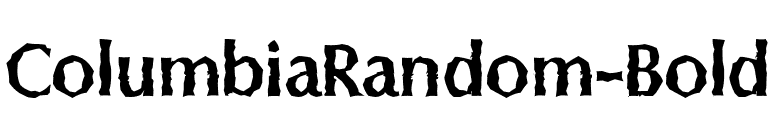 ColumbiaRandom-Bold font preview