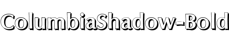 ColumbiaShadow-Bold font preview