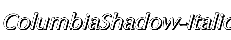 ColumbiaShadow-Italic font preview
