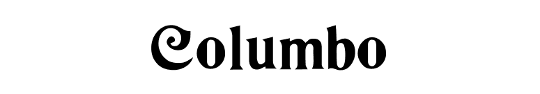 Columbo font preview
