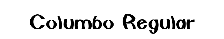 Columbo Regular font preview