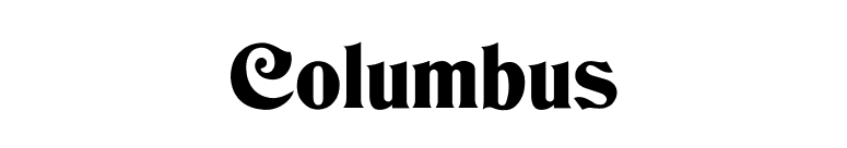 Columbus font preview
