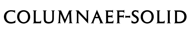 ColumnaEF-Solid font preview