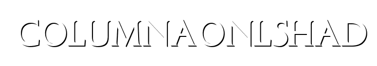 ColumnaOnlShaD font preview