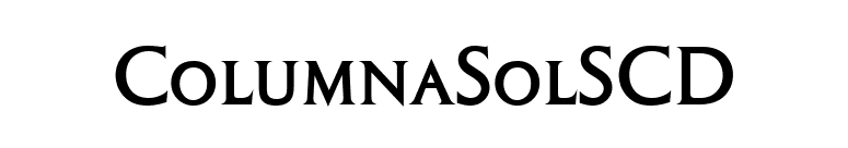 ColumnaSolSCD font preview