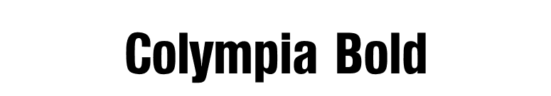 Colympia Bold font preview