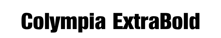 Colympia ExtraBold font preview