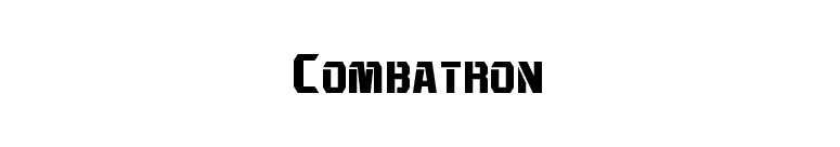Combatron font preview