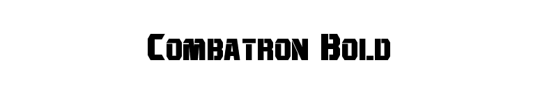 Combatron Bold font preview