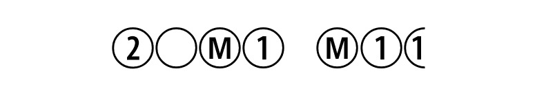 Combnumb1 font preview