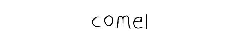 comel font preview