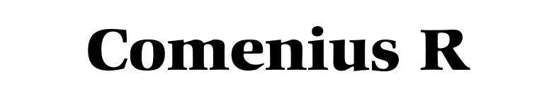 Comenius R font preview