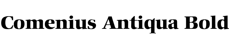 Comenius Antiqua Bold font preview