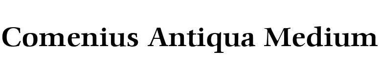 Comenius Antiqua Medium font preview