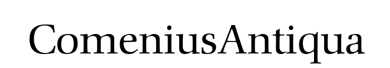 ComeniusAntiqua font preview