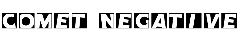 Comet Negative font preview