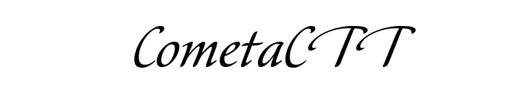 CometaCTT font preview