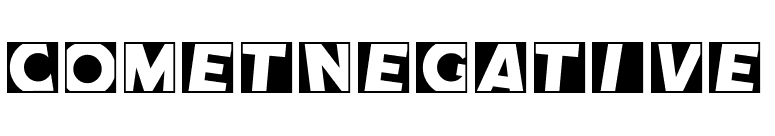 CometNegative font preview