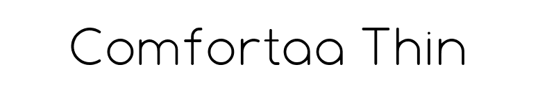 Comfortaa Thin font preview
