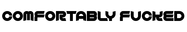 Comfortably Fucked font preview