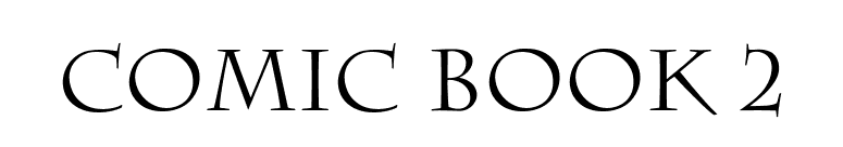 Comic Book 2 font preview