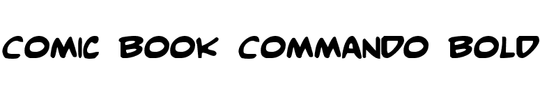 Comic Book Commando Bold font preview