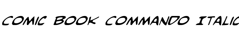 Comic Book Commando Italic font preview