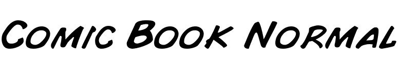 Comic Book Normal font preview