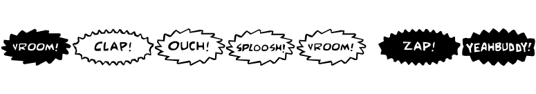Comic FX font preview