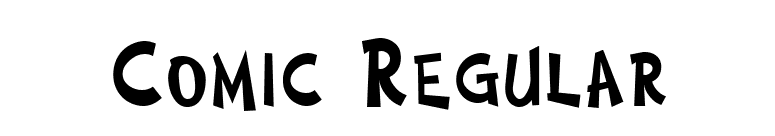Comic Regular font preview