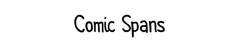 Comic Spans font preview