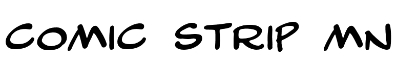 Comic Strip MN font preview