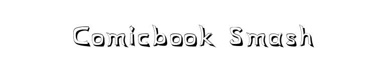 Comicbook Smash font preview