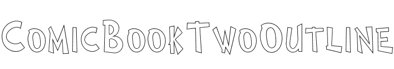 ComicBookTwoOutline font preview
