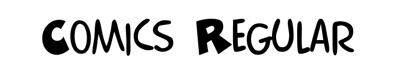 Comics Regular font preview