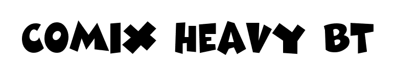Comix Heavy BT font preview