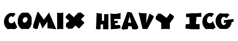 Comix Heavy ICG font preview