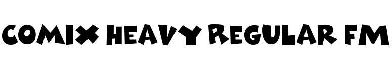 Comix Heavy Regular FM font preview