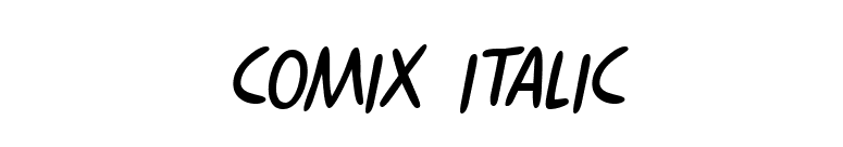 Comix Italic font preview