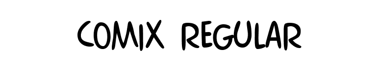 Comix Regular font preview
