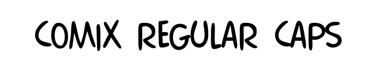 Comix Regular Caps font preview