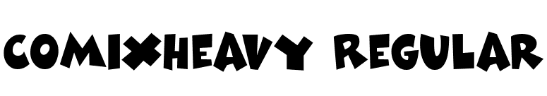 ComixHeavy Regular font preview