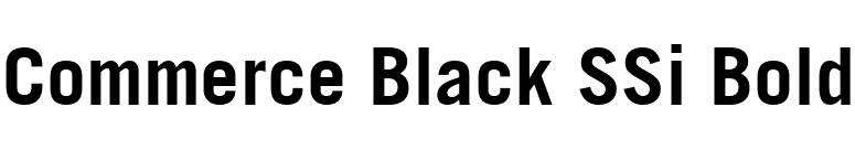 Commerce Black SSi Bold font preview