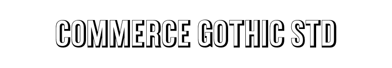 Commerce Gothic Std font preview