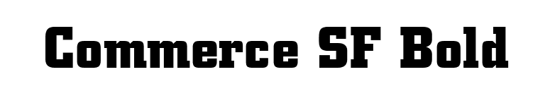 Commerce SF Bold font preview