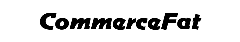 CommerceFat font preview