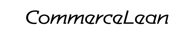 CommerceLean font preview